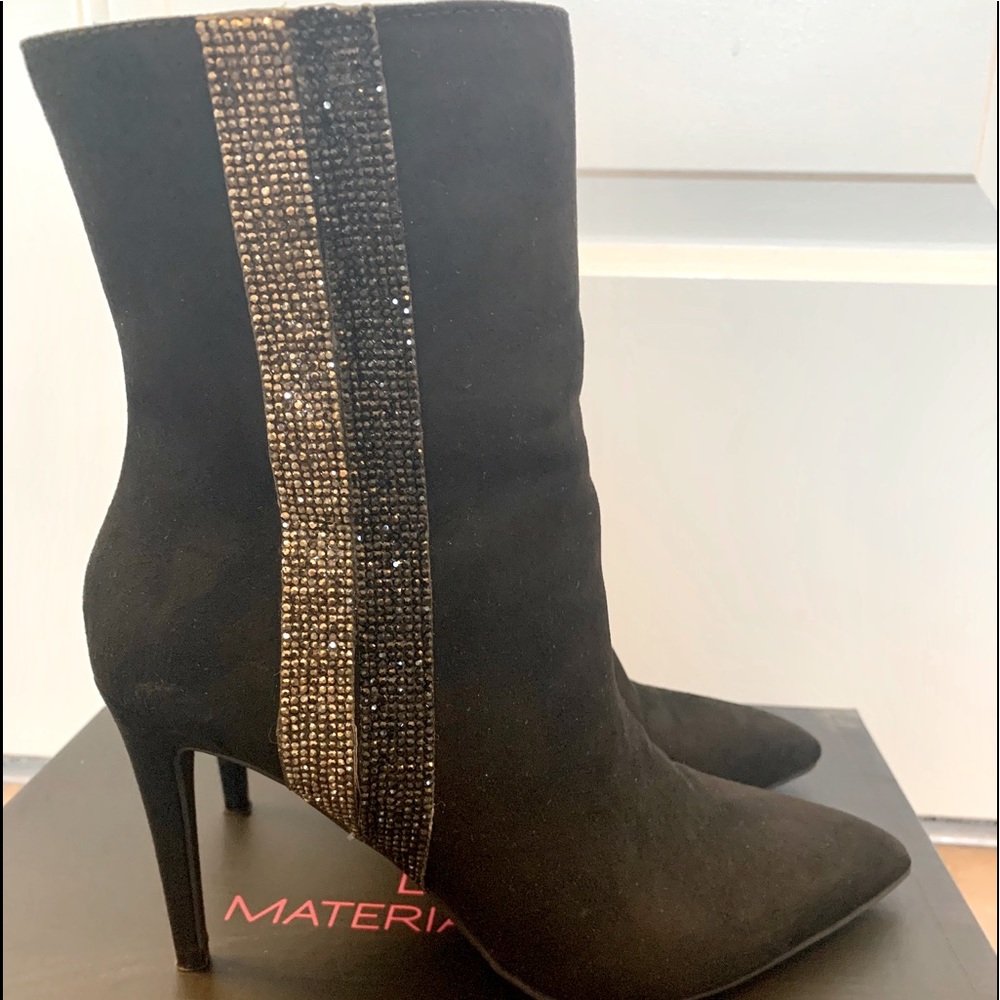 Material Girl side zip boots